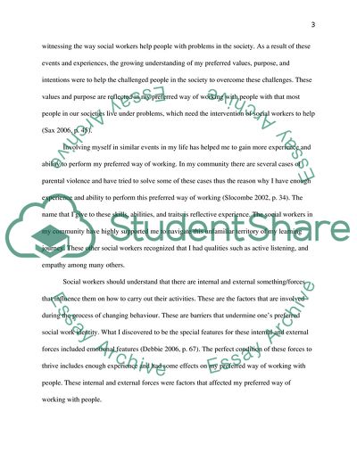 Reflective Practice in Social Work