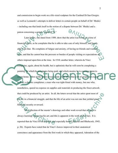 The life and work of leonardo da vinci