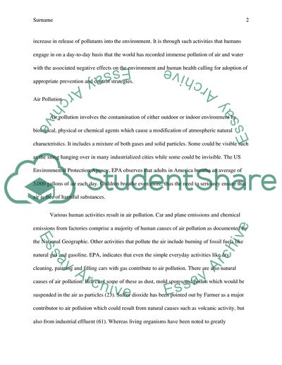 Types of Environmental Pollution