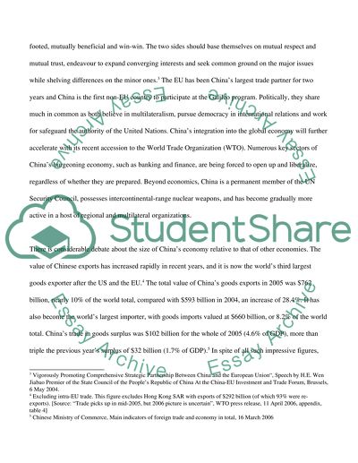 China in the World Economics