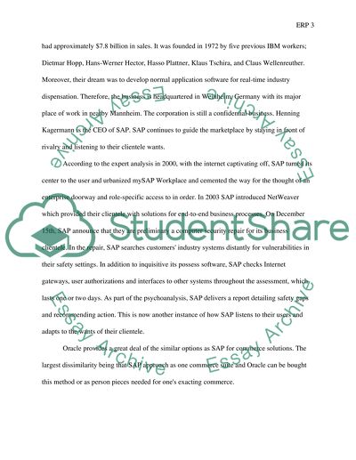 Enterprise Resource Planning Systems