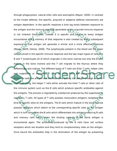 Your body is like a castle under siege.discuss (biology)