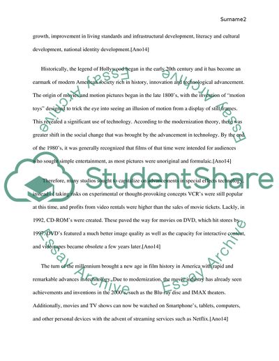 Hollywood Movies Are the Representation of the US Imperialism