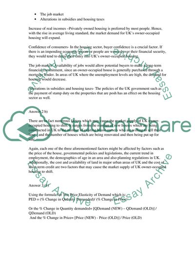 The Market Demand of UK Owner-Occupied Housing