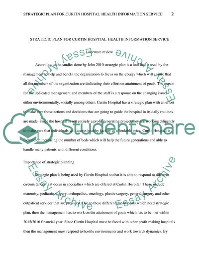 Curtin Hospital Health Information Service