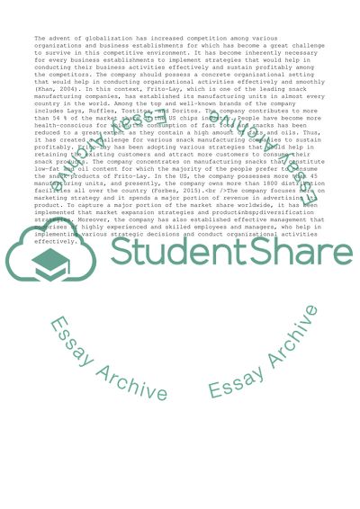 Frito-Lay ILP Logistics