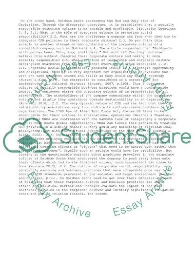 Group Leadership and Reflection