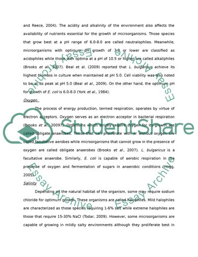 Module 3 SLP - microbial metabolic and environmental growth