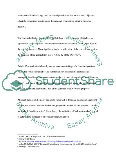 European Court of Justice Case of Europemballage & Continental Can v Commission