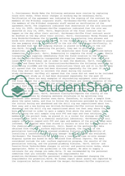 Conciseness homework