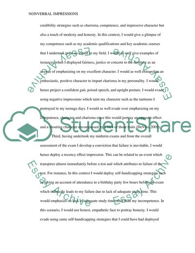 Nonverbal Impression