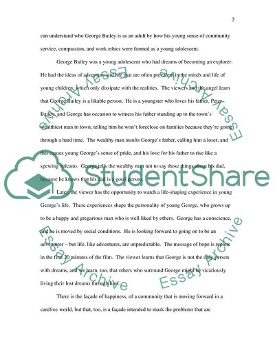 Its a Wonderful Life and The Third Man: Messages in Film