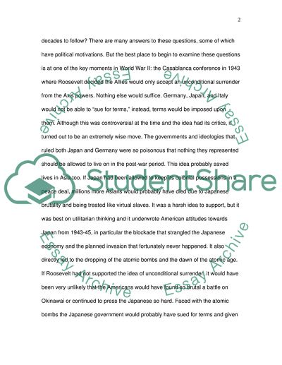 The Pacific War - between Japan and the United States