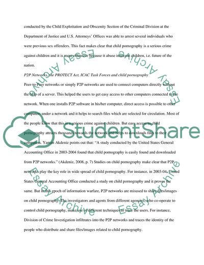 Homeland Security and Child Pornography