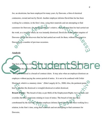 The ACAS Guidelines or the Liability: the Purpose of Improving the Employment Climate