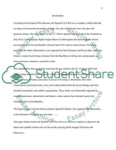 The Spanish Civil War