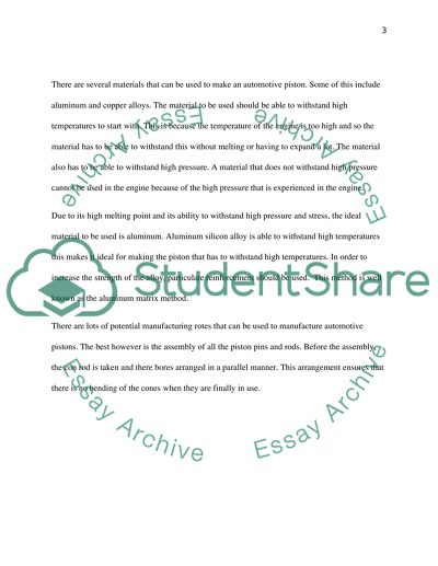 Manufacturing technology