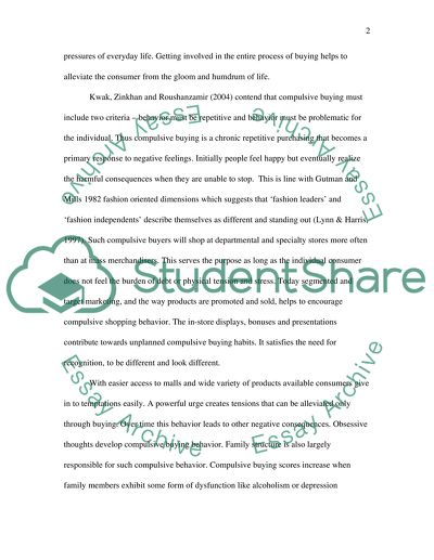 Buying Habits of Consumers