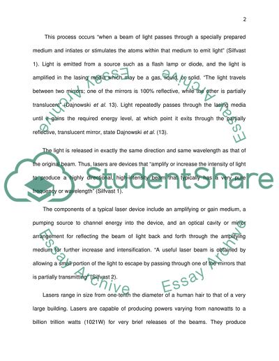 The Invention, Construction and Function of the Laser