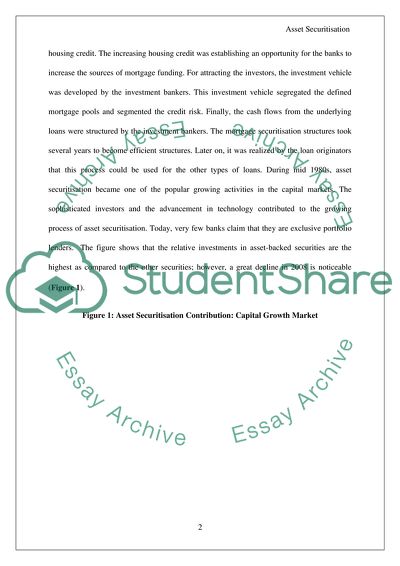 Asset Securitisation and Banking Sector