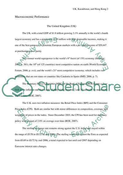 Macroeconomic Performance and Strategic Decisions