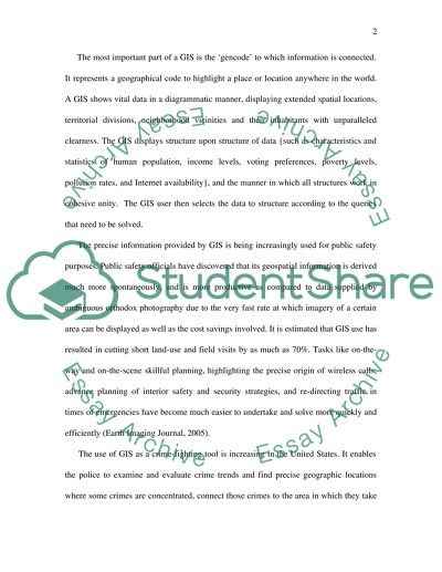 Geographical Information Systems