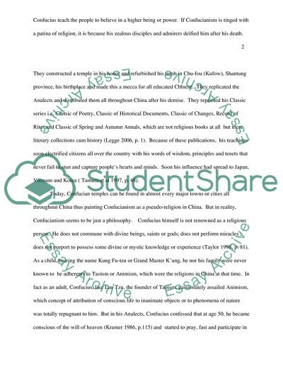 The Chinese Way of Life Is the Confucian Way