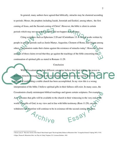 Cessationist Views and Beliefs