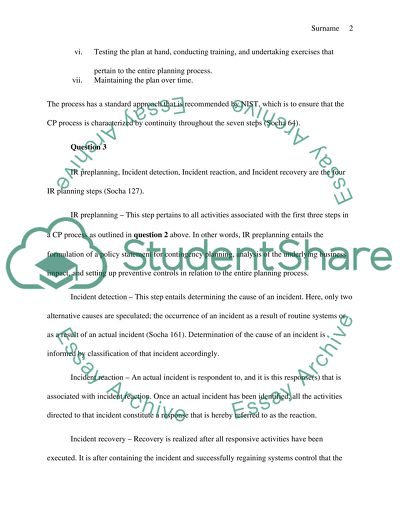 Facility Integrated Contingency Planning