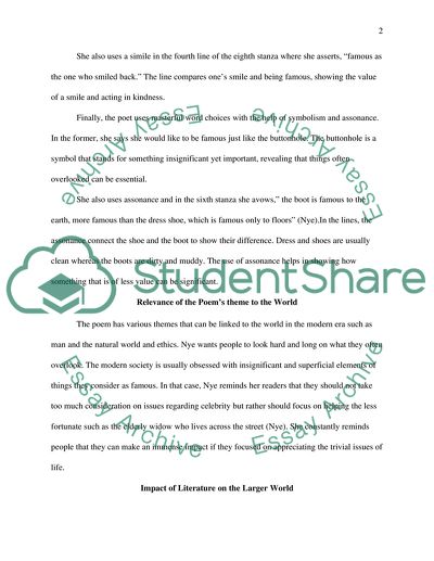 The precision of poetry