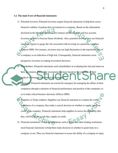 Financial and Accounting: Accounting Branch