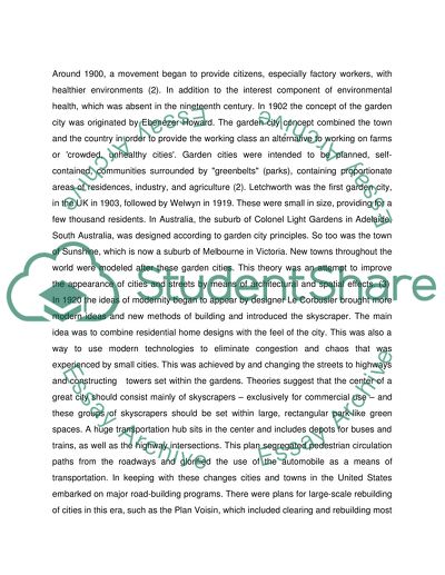 History of planning and urban design in 20th century