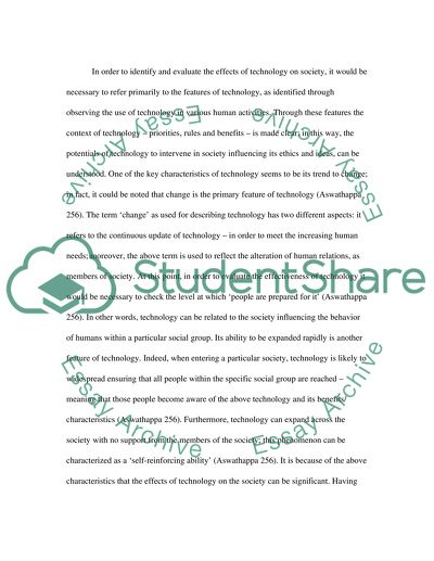 Technology in Todays Society