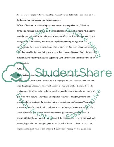 Labor Relations and employee relations