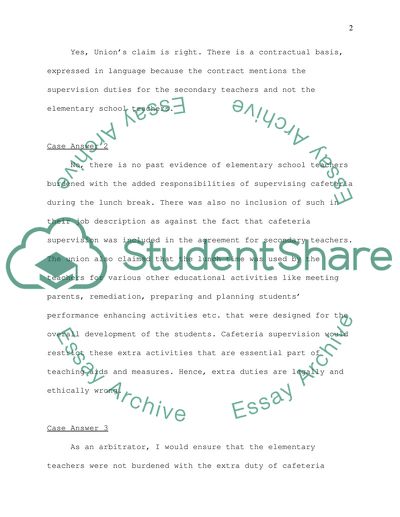 Are Teachers Obliged to Supervise Students in the Cafeteria