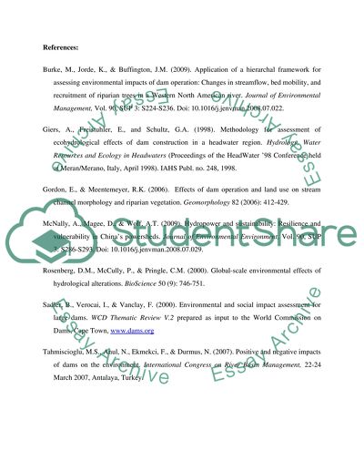The Environmental Impacts of Dams