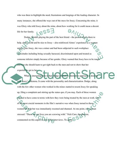 North Country Film Analysis