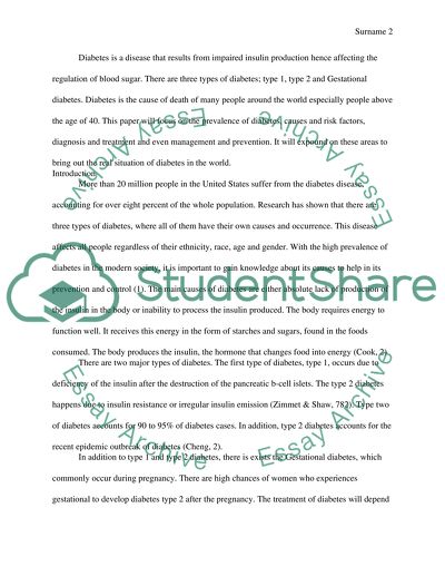 Diabetes and Ways to Prevent Diabetes