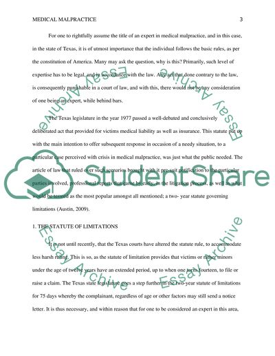 What requirements Texas Courts impose for someone to be an expert in medical malpractice