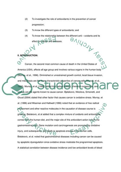 the vitamin c research paper