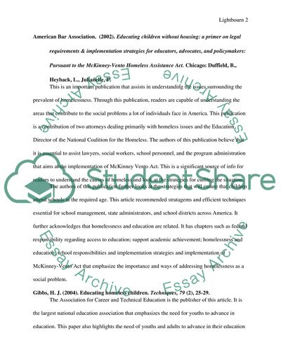 Homelessness as a Common Phenomenon