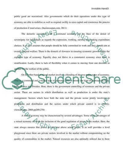 Invisible Hand Principle