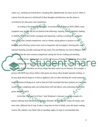 Obsessive-Compulsive Disorder (OCD)