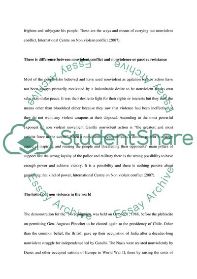 Nonviolent Conflict vs Nonviolence or Passive Resistance