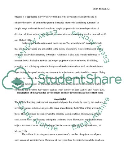 Designing a Grounded Embodied Mental Model Learning Environment