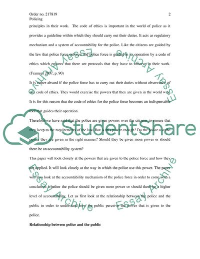 The Powers Given to the Police Force and How They Are Applied