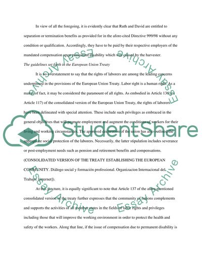 European Union Law Master Case Study