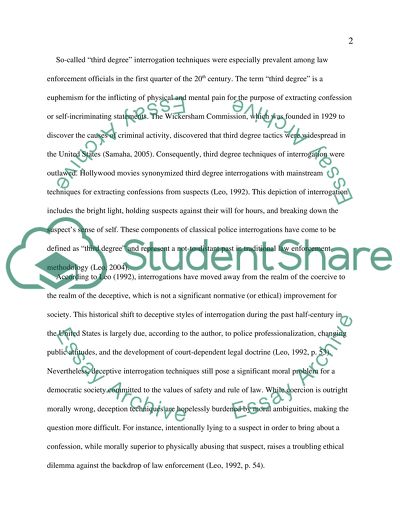 Police interrogations