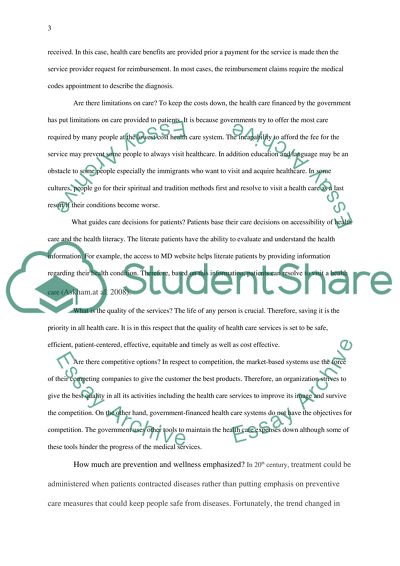 Health Care Financing