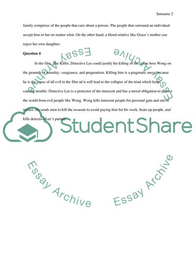 Analysis of Mambo Girl, Once Upon A Time In China, The Days Of Being Wild, The Killer